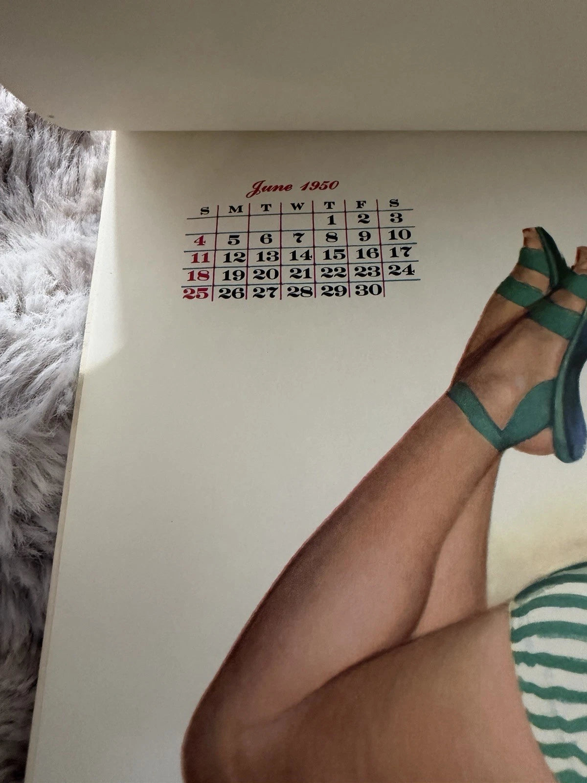 Complete 1950 Pin-Up Calendar – Al Moore Artwork