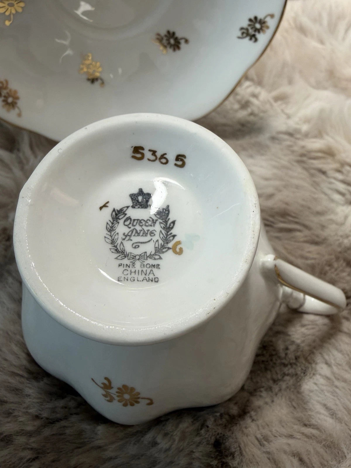 Queen Anne Tea Cup And Saucer
