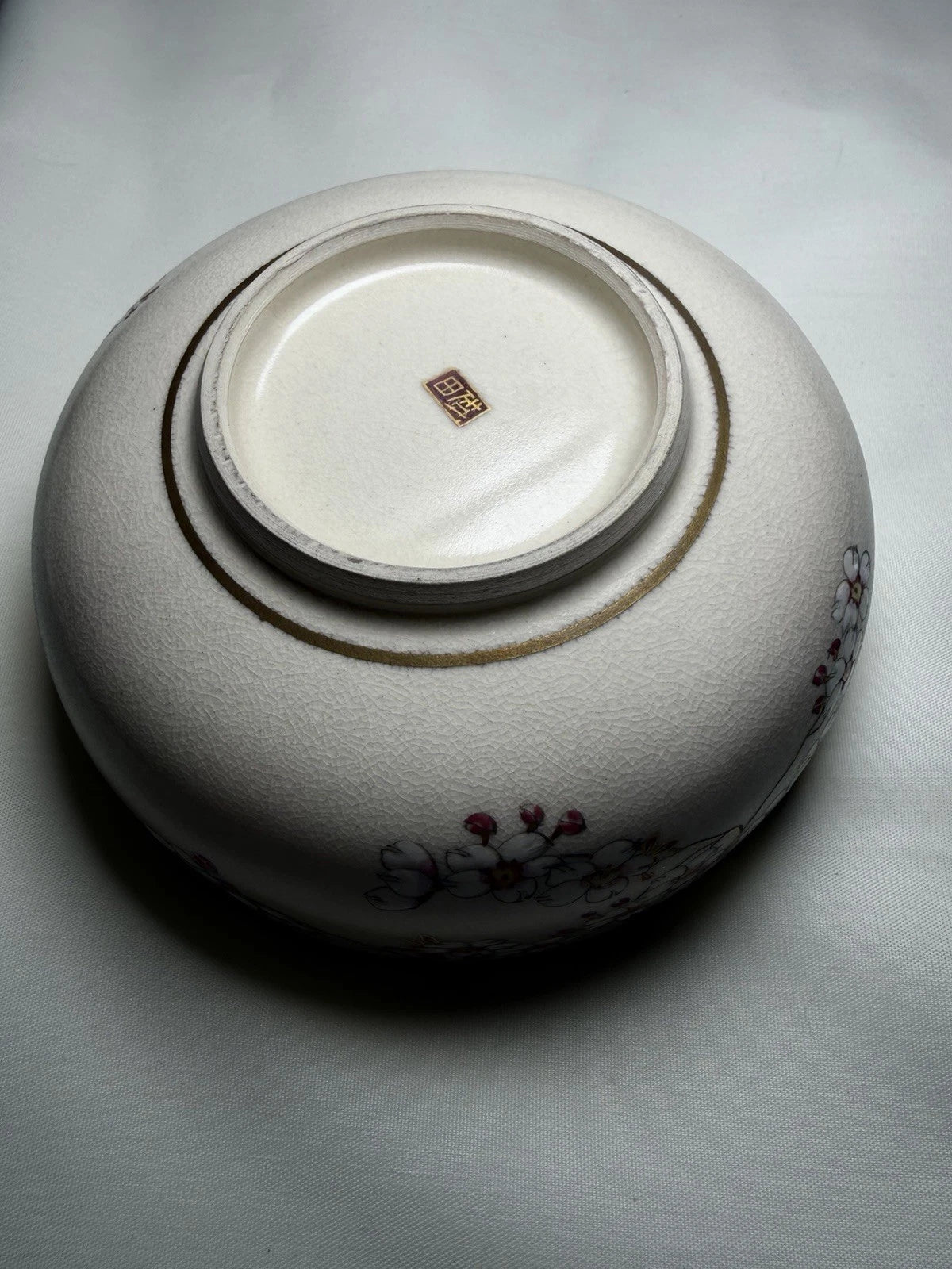 Antique Signed Hand Painted Japanese Koshida Bowl c.1920–1930 Gilt Enamel