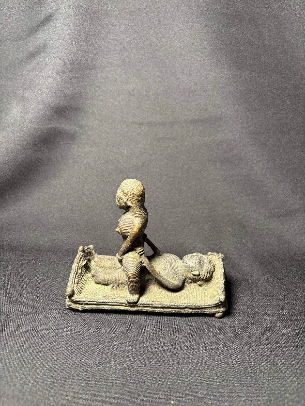 Handcrafted Dhokra Brass Tribal Sculpture - Traditional Indian Lost-Wax Art