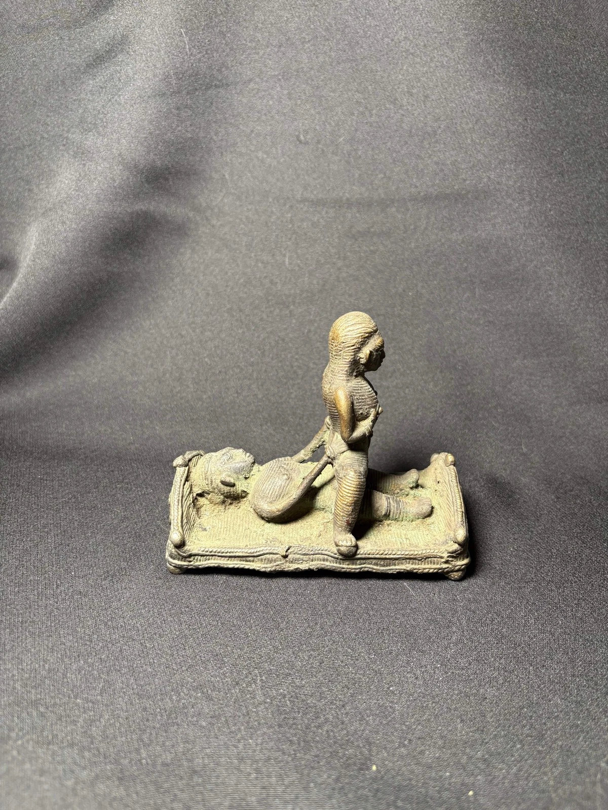 Handcrafted Dhokra Brass Tribal Sculpture - Traditional Indian Lost-Wax Art