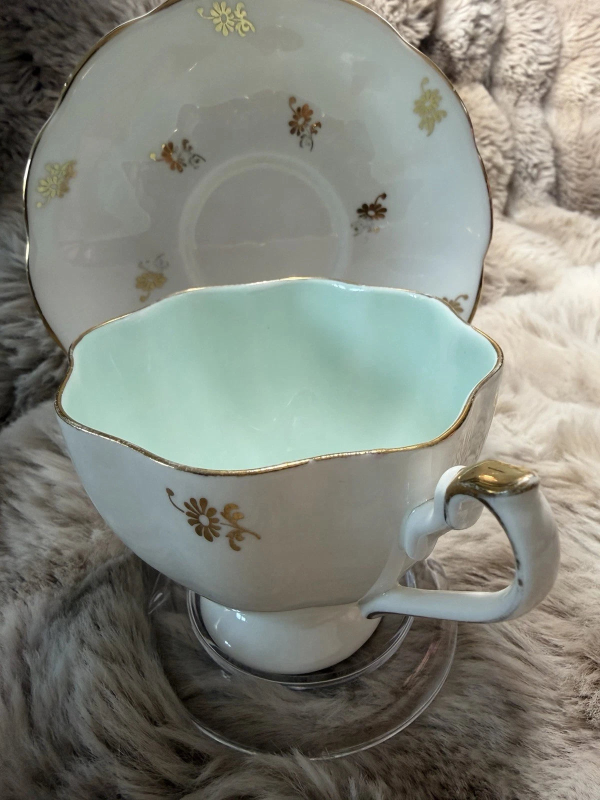 Queen Anne Tea Cup And Saucer