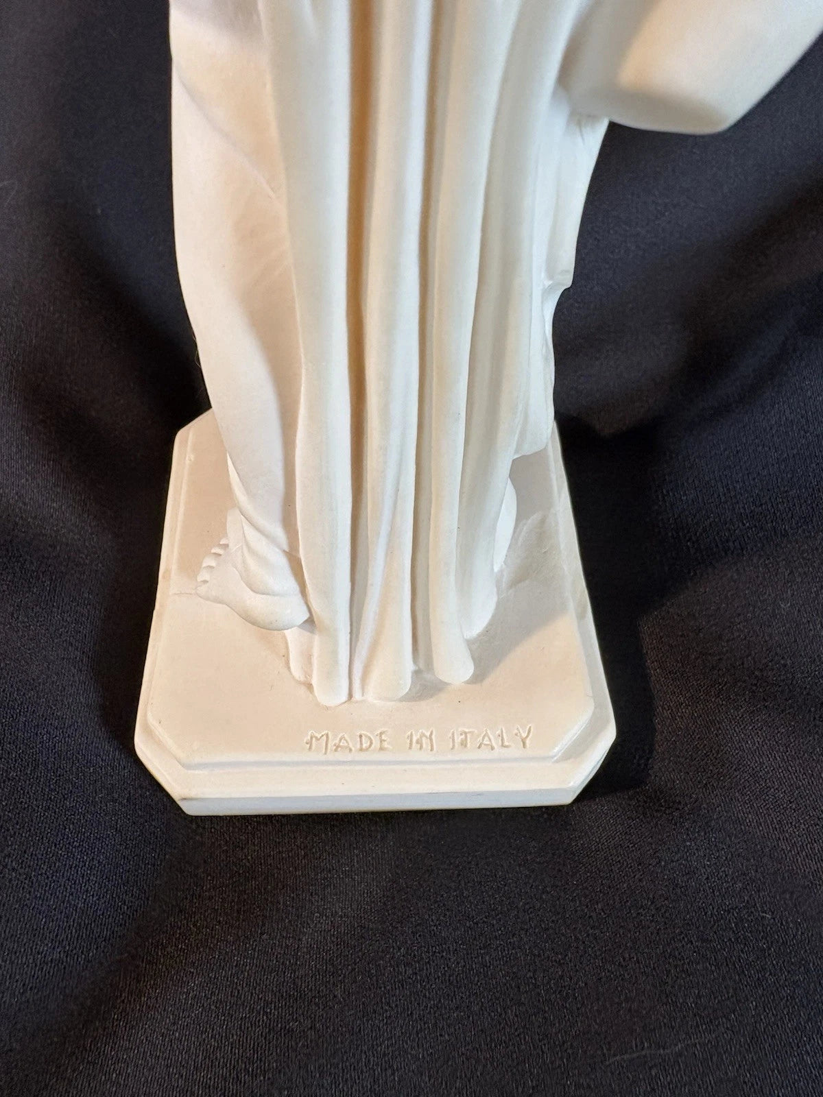 Neoclassical Greek Goddess Statue Plaster Figurine Lady with Bowl 10.5”