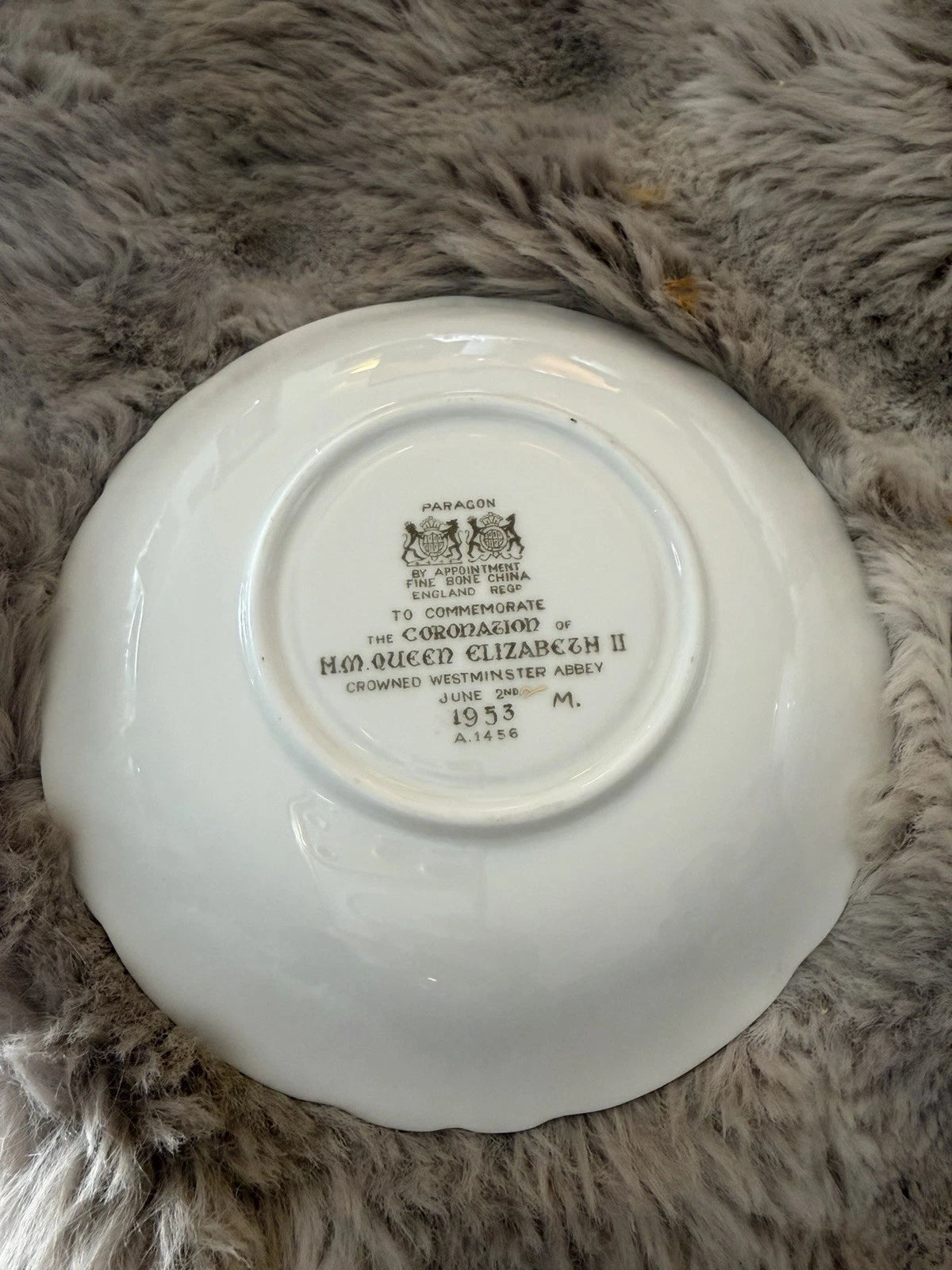 Paragon 1953 Queen Elizabeth II Coronation Teacup & Saucer – ER Crown Pings