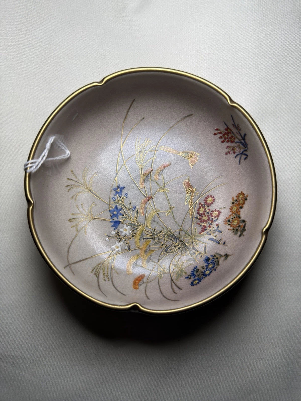 Antique Signed Hand Painted Japanese Koshida Bowl c.1920–1930 Gilt Enamel