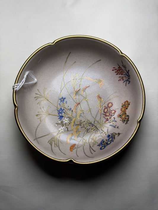 Antique Signed Hand Painted Japanese Koshida Bowl c.1920–1930 Gilt Enamel