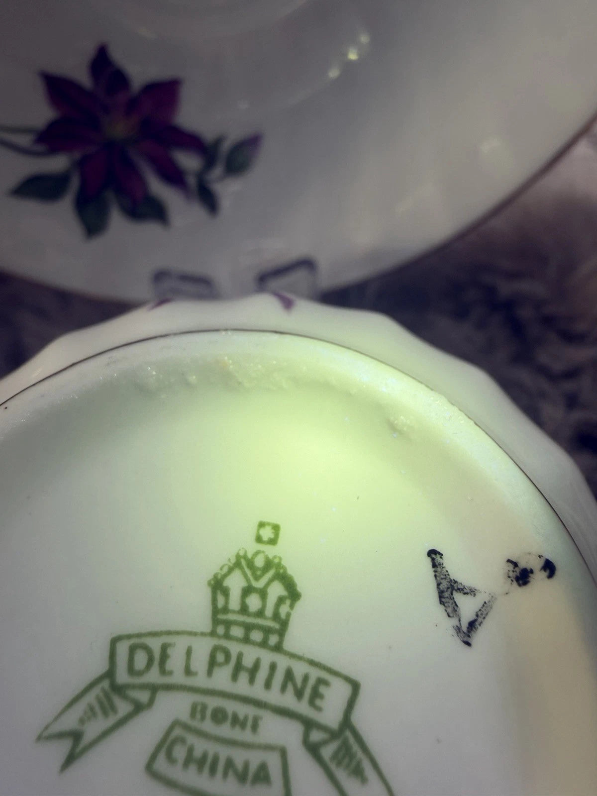 Delphine Teacup And Saucer