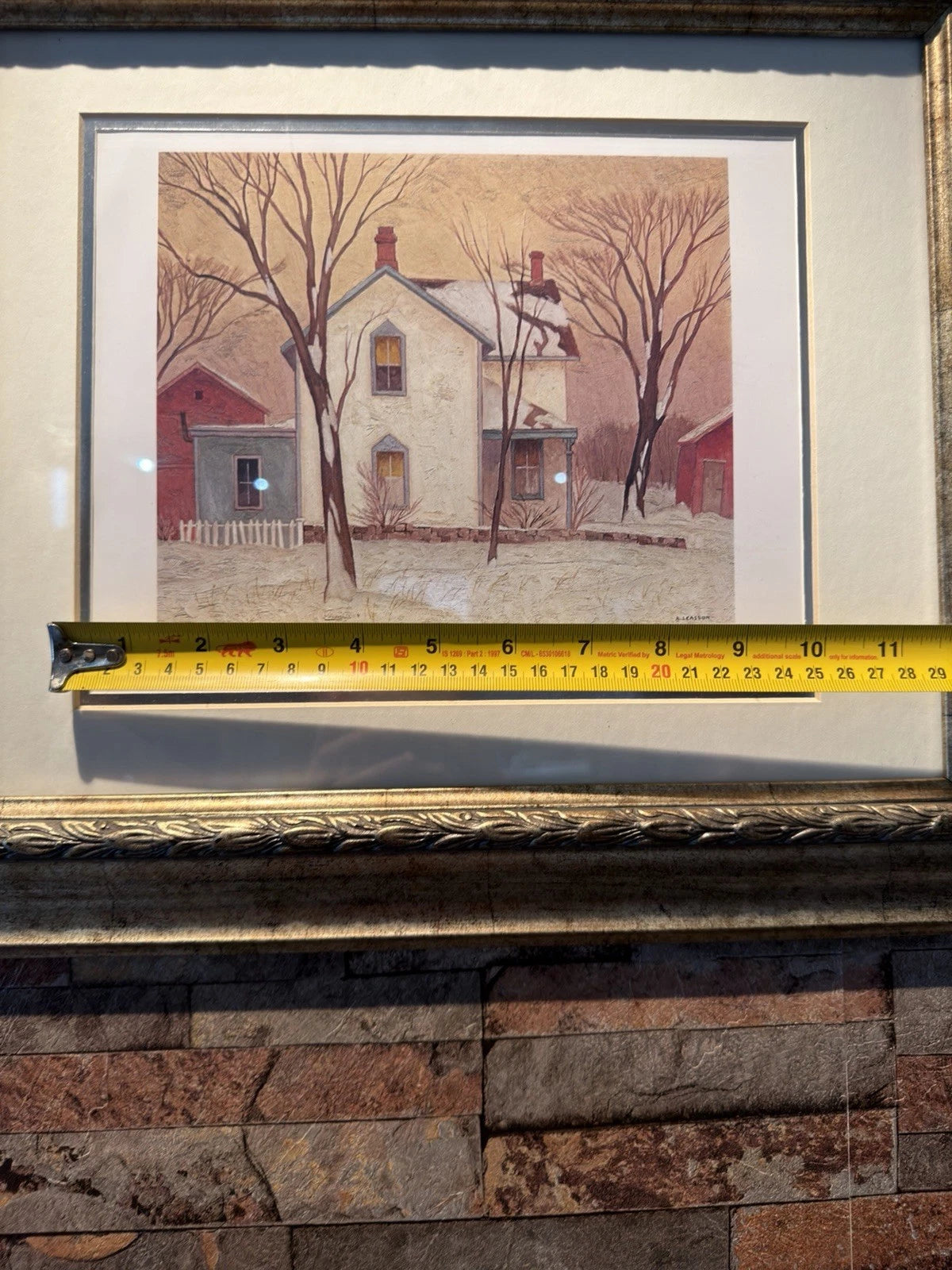 A.J. Casson “Farmhouse” Framed Limited Edition Print 62/8700 Northland Art
