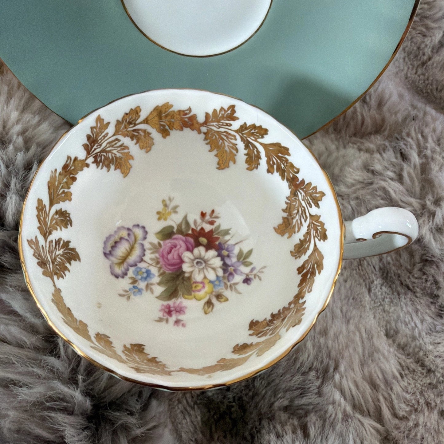 Aynsley tea cup and saucer - Pings With sticker