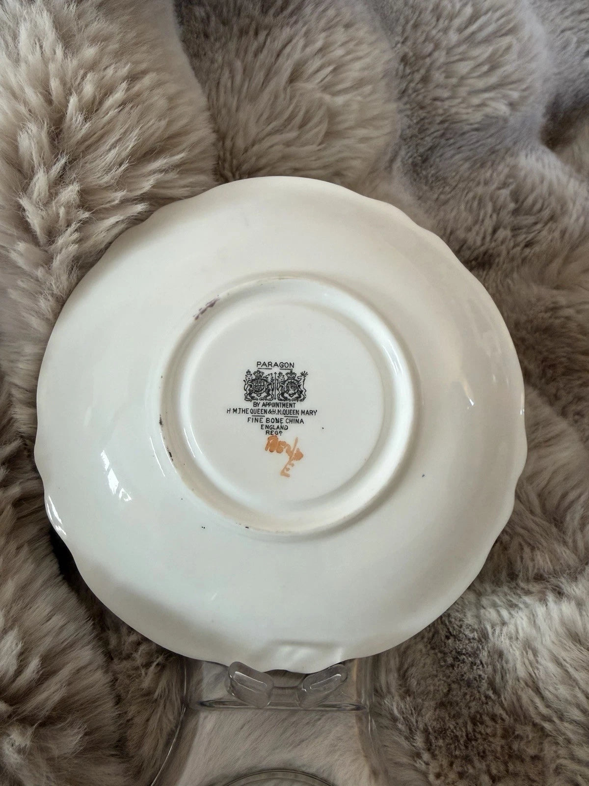 Paragon Double Warrant Tea Cup And Saucer - Crack On Saucer