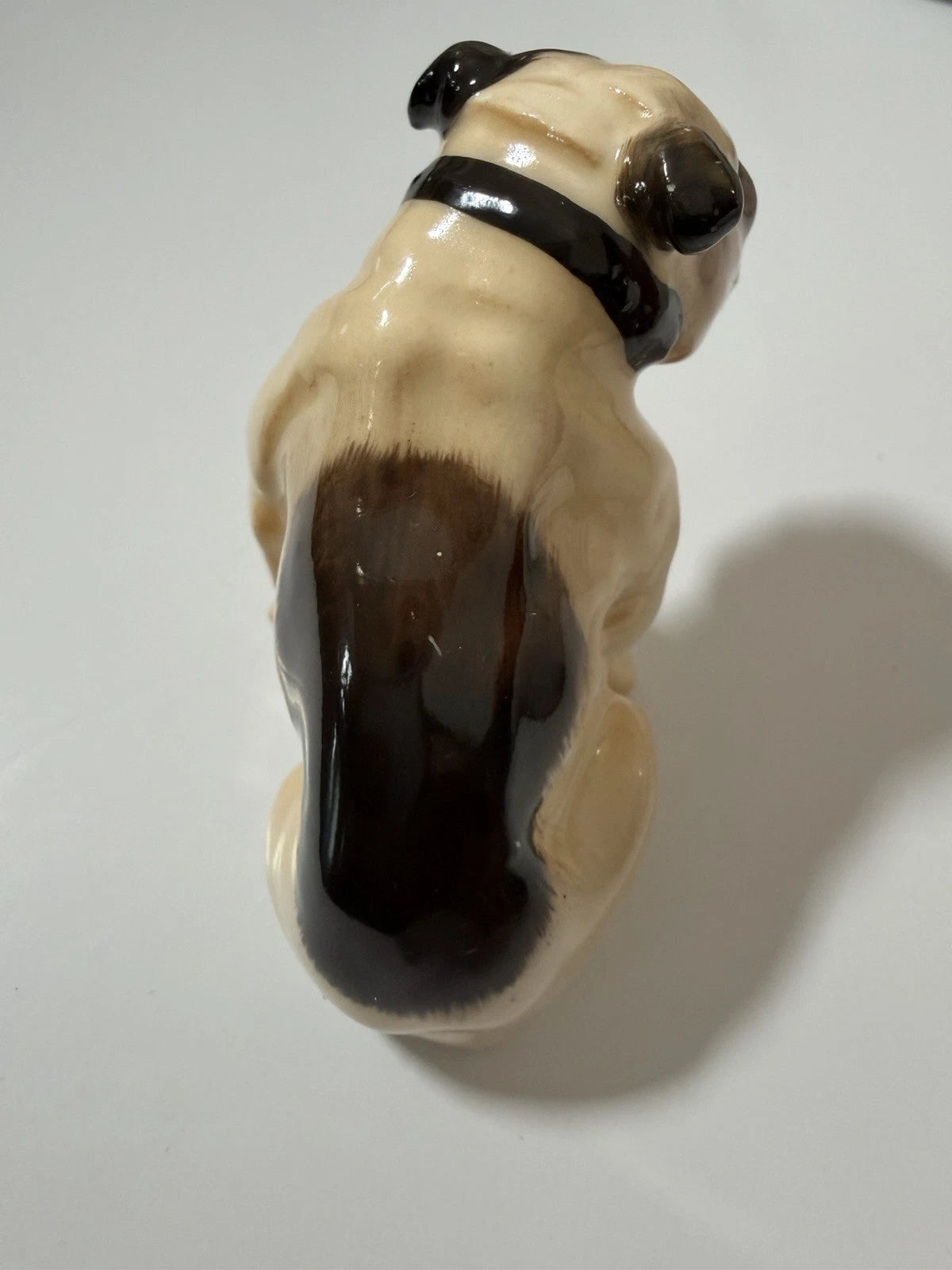 Vintage Royal Doulton K1 porcelain Sitting English bulldog figurine